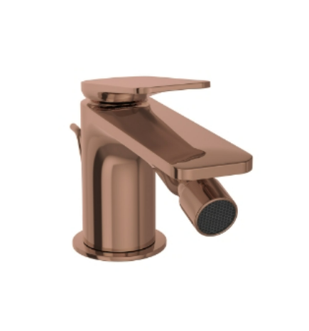 Single Lever 1-Hole Bidet Mixer - Blush Gold PVD